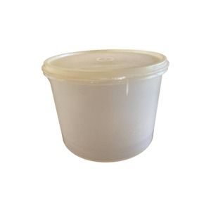 Vintage Tupperware Sheer Clear Canister, 265 with Lid - 2-1/2 Quarts